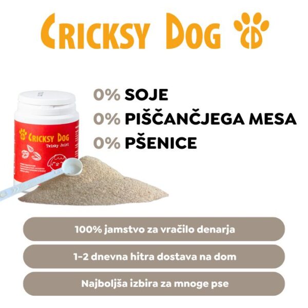 Twinky prašek za sklepe z izvlečkom zelenouste školjke (s priloženo merilno žlico) – 150 g - Image 5