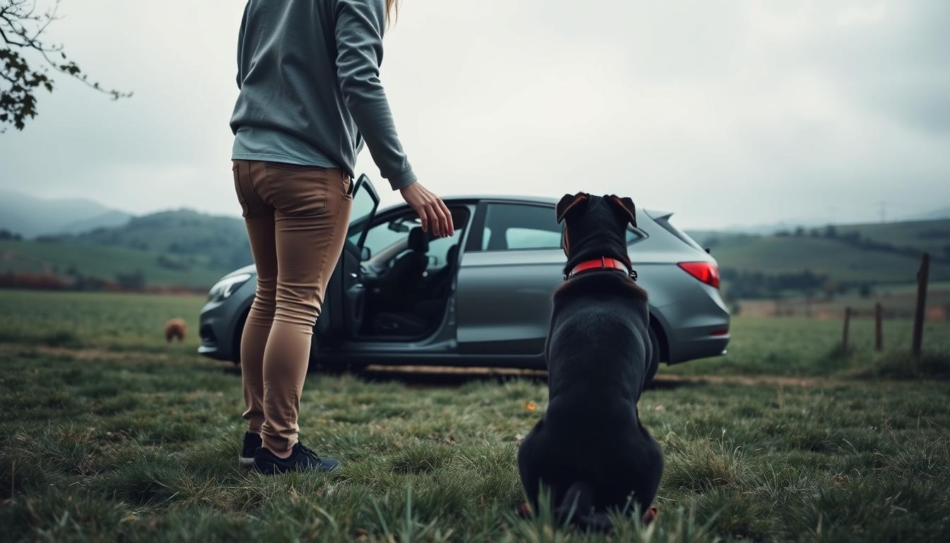 Privajanje psa na avtomobile