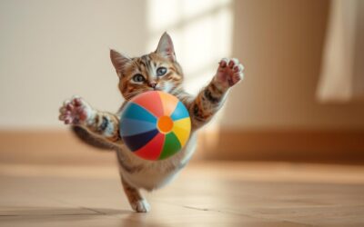 Mačji blog 22 Igre z žogo za gibalni razvoj mačke – Vse, kar moraš vedeti o tem!