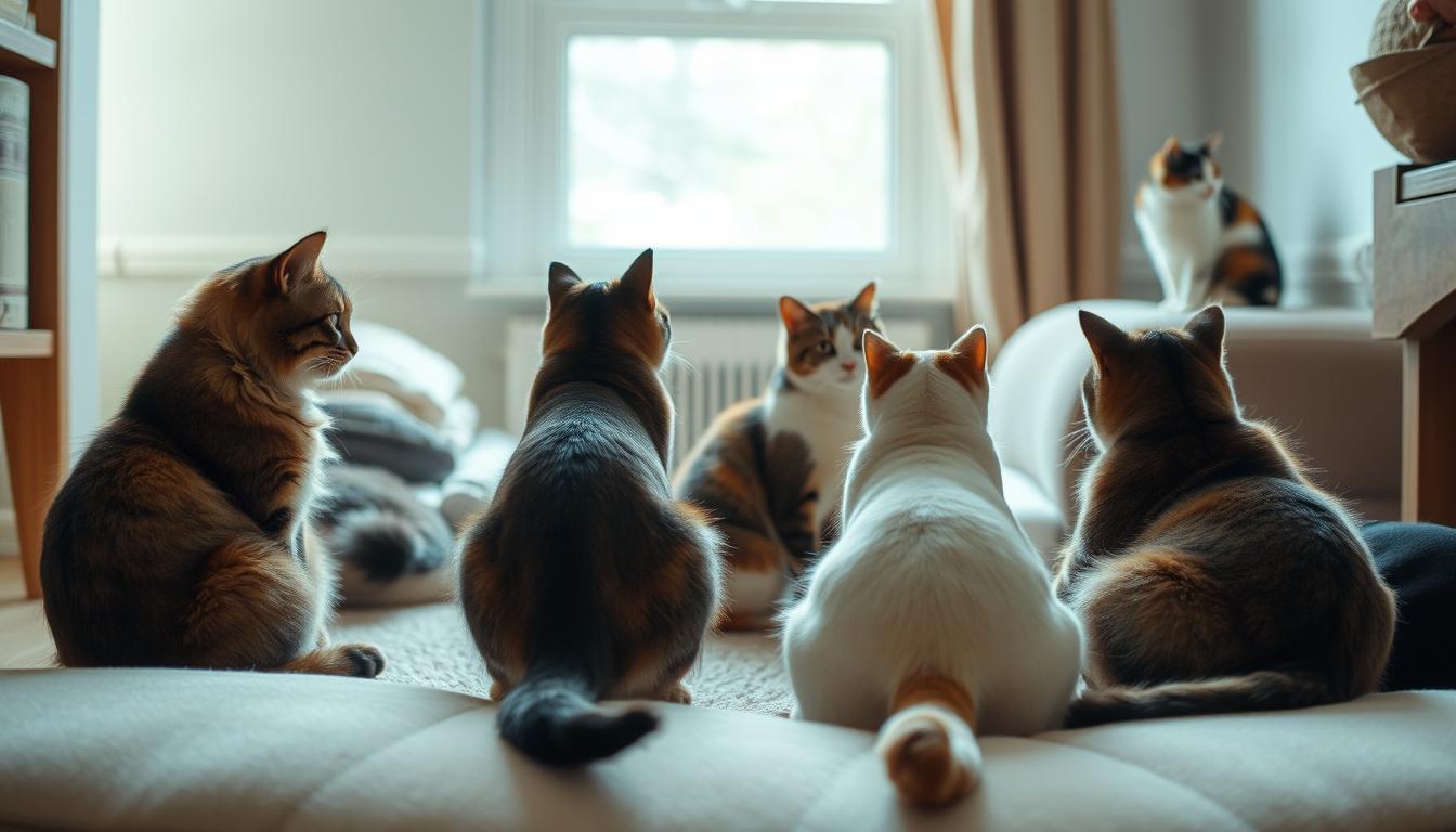 mačka na dogodkih z drugimi mačkami