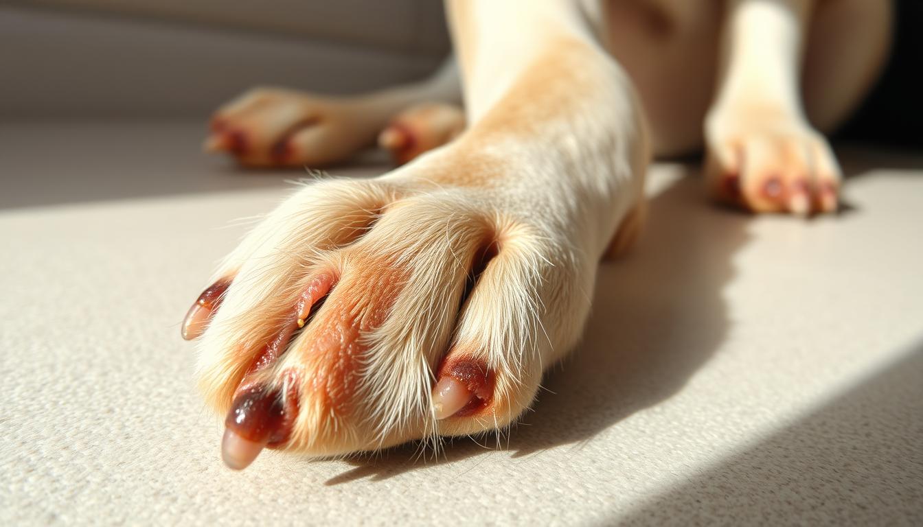 tumor ob nohtu pri psu