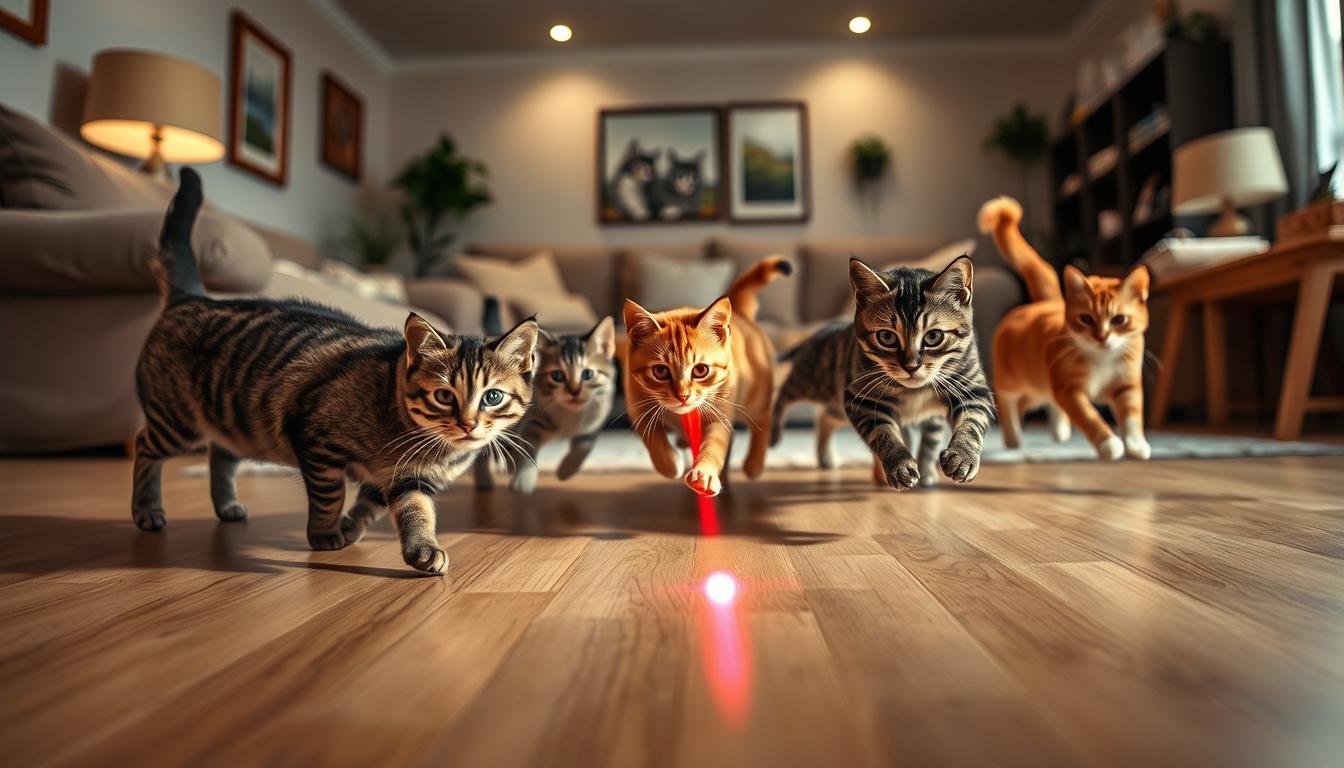 učinkovitost vadbe z laserjem pri mačkah