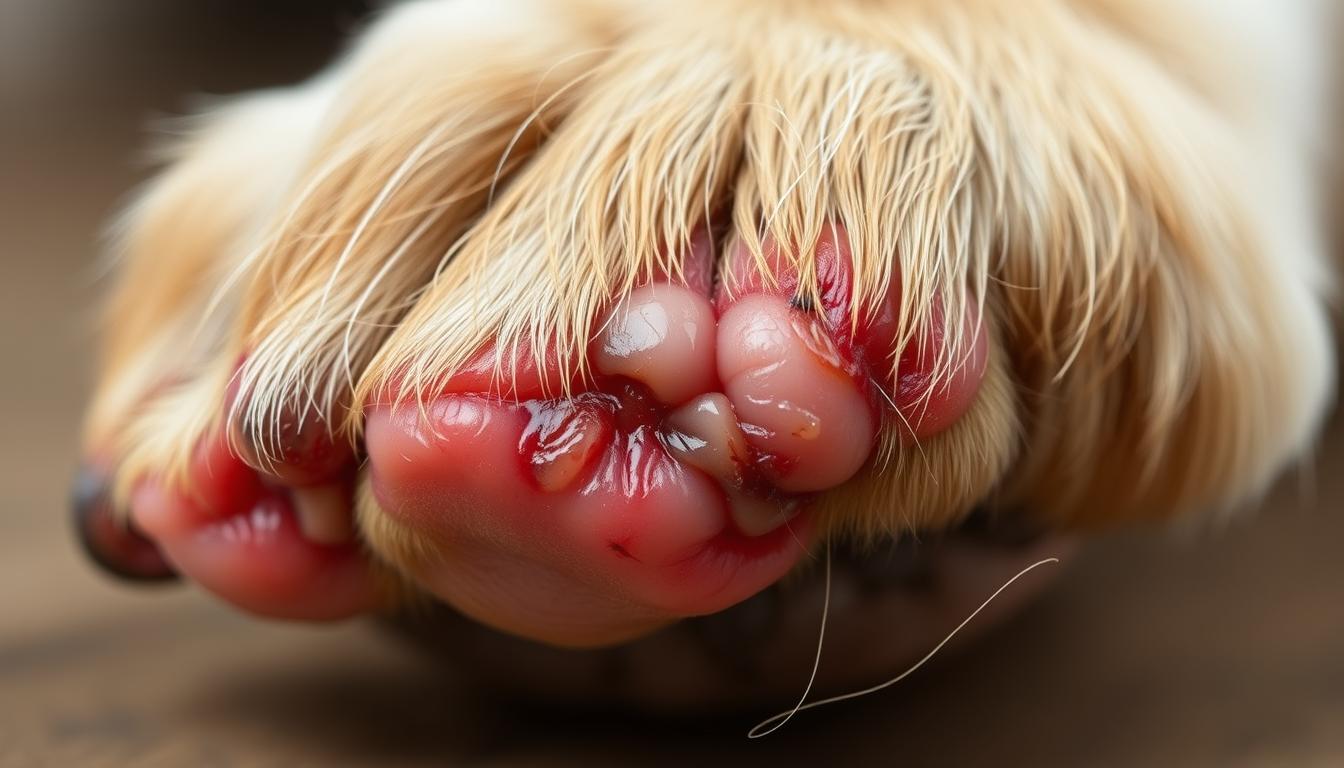 vnetje-nohtnega-lezisca-pri-psu vnetje nohtnega ležišča pri psu