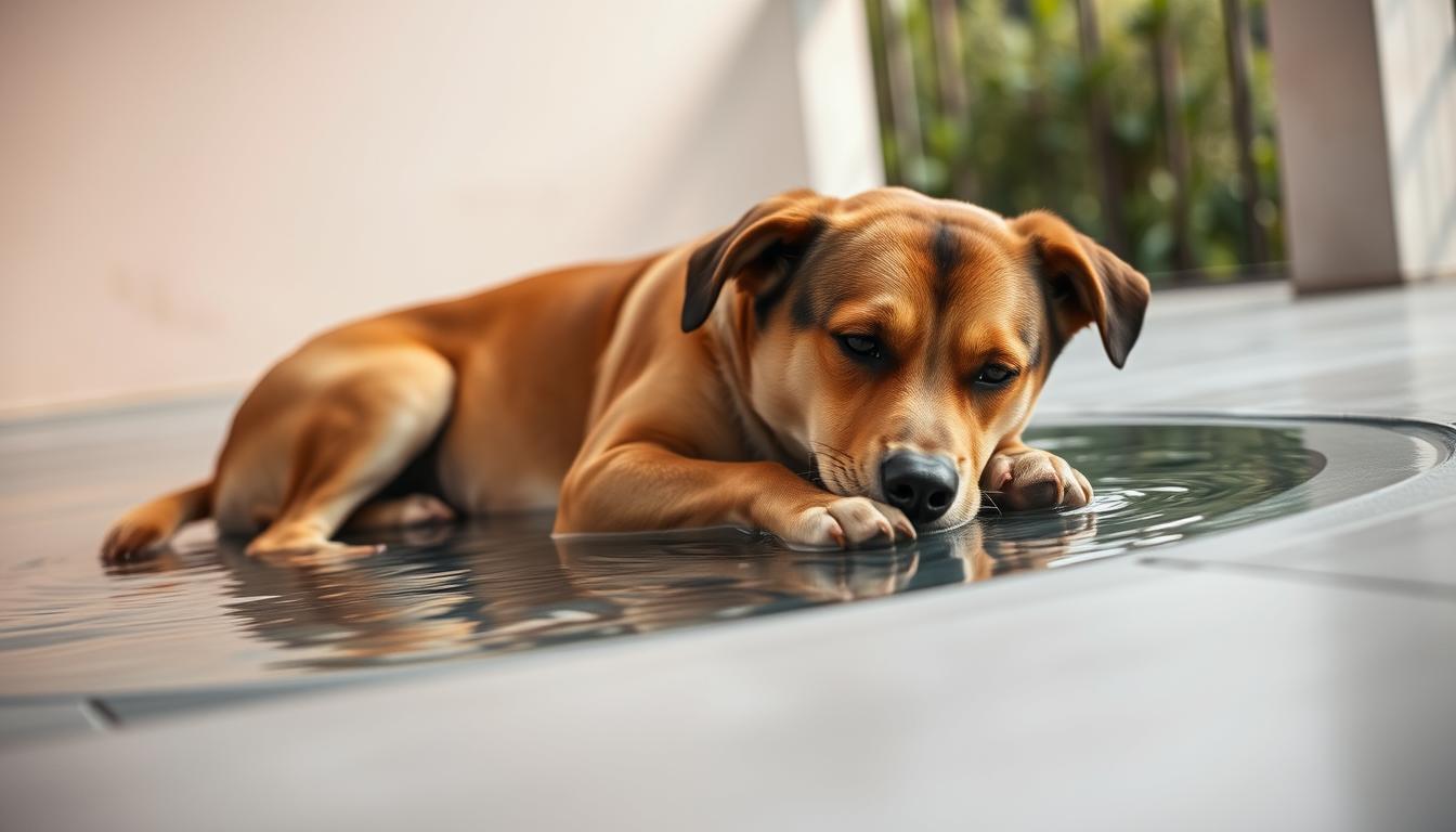 hlajenje psa po sprehodu poletje