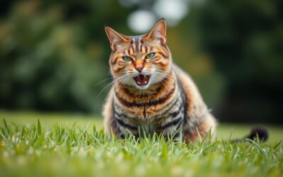 Mačji blog 22 Zakaj bruha, ko poje travo?