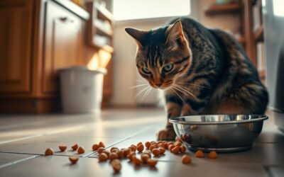 Zakaj izbrska hrano iz posode na tla?