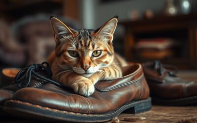 Mačji blog 19 Zakaj vedno leži na mojih čevljih?