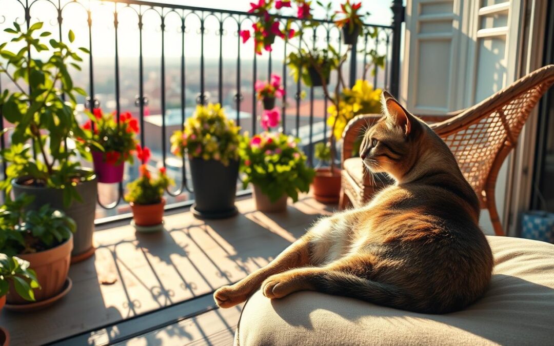 Varen poletni balkon – na kaj biti pozoren, če imaš mačko?