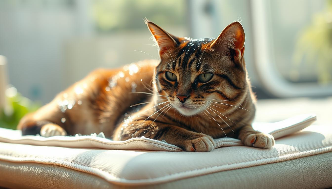 mačka poletje hladilna odeja