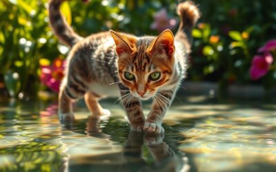 Mačji blog 19 Mačka stopi v vodo – presenetljivo, a mogoče!