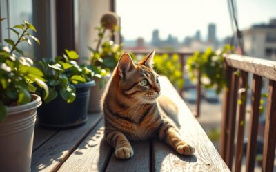 Mačji blog 18 Opazovanje mačke na balkonu – nevarnost ali užitek?