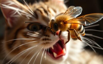 Mačji blog 20 Čebelji pik poleti – kdaj peljati mačko k veterinarju?