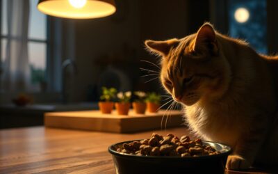 Pozno večerno hranjenje poleti – ali pomaga mački?