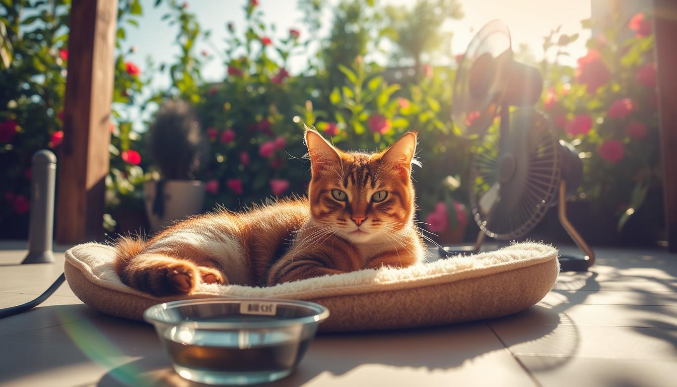 mačka poletje zaščita