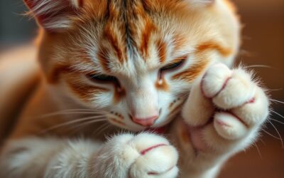 Mačka se preveč liže – stres?