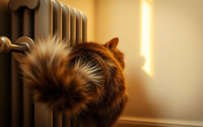 Mačji blog 17 Mačka se ves dan skriva za radiatorjem – kaj to pomeni?