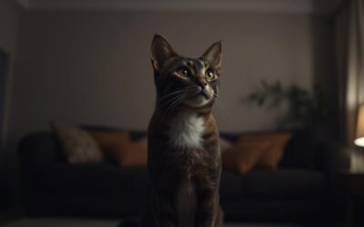 Zakaj mačka dolgo strmi v prazno?