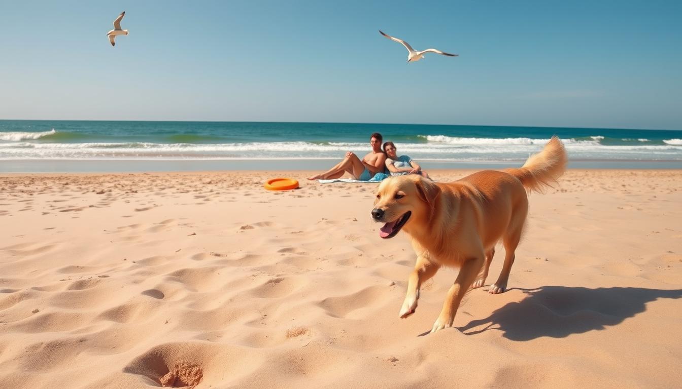 pasja plaža poletje
