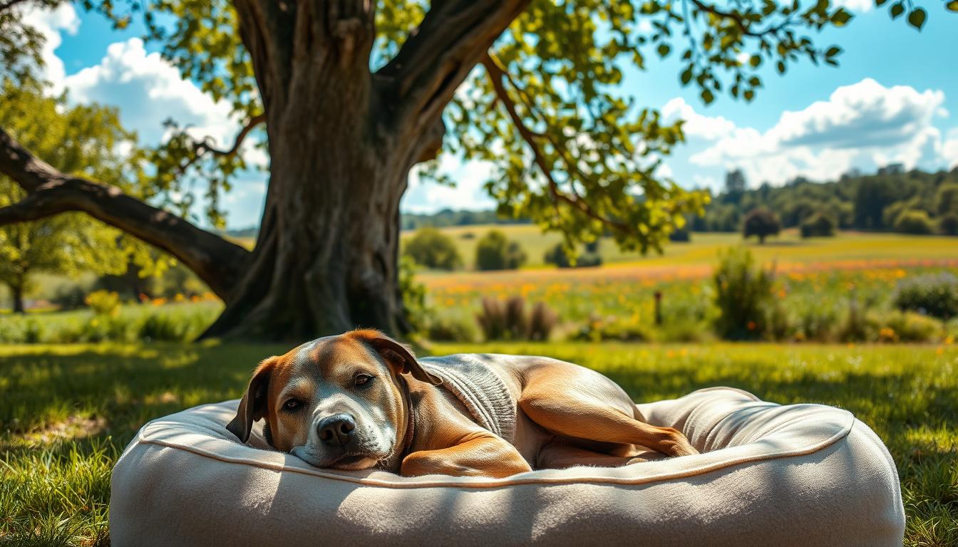 pocitki-starejsega-psa-poletje počitki starejšega psa poletje
