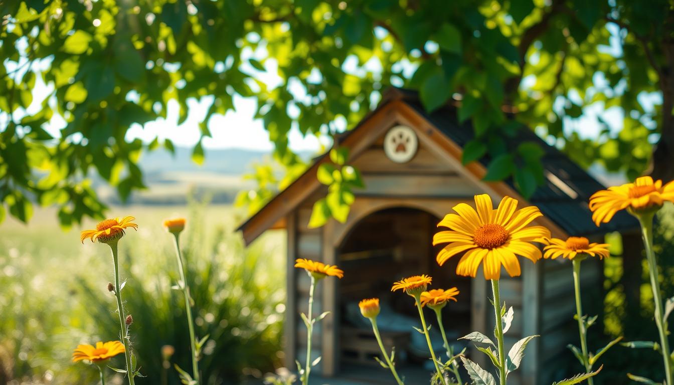senčenje pasje ute poletje