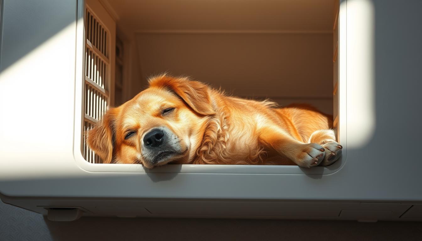 učinek hladilne naprave pes poletje