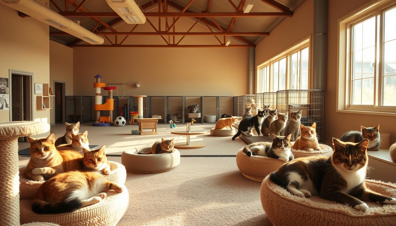 dnevna rutina mačke v zavetišču