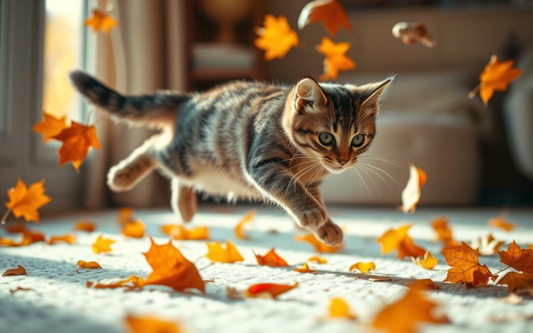 Gibalne potrebe mačk v stanovanju jeseni