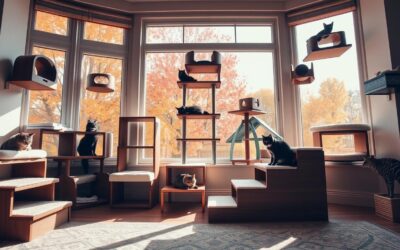 Najboljše mačje lestve in okenske police za jesen