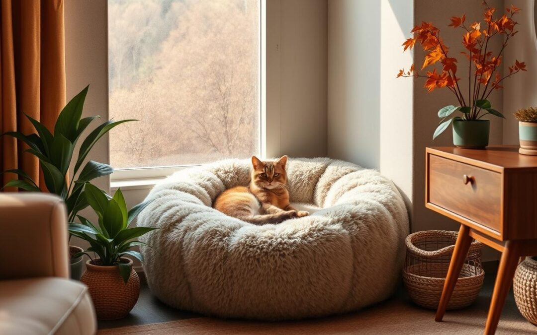 Jesenski najljubši kotički mačk v stanovanju