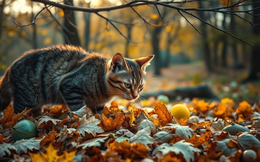 Kakšne nevarnosti predstavljajo odpadli listi za mačko?