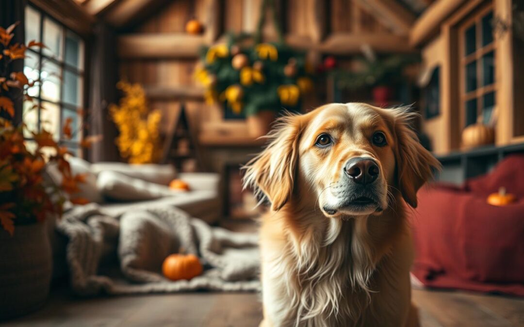 Jesenski triki za fotografiranje psov v notranjosti