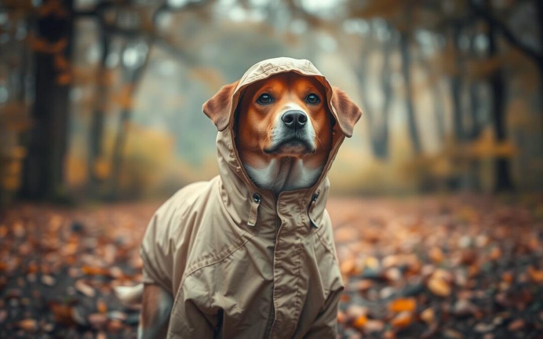 Kako zaščititi psa pred dežjem jeseni?