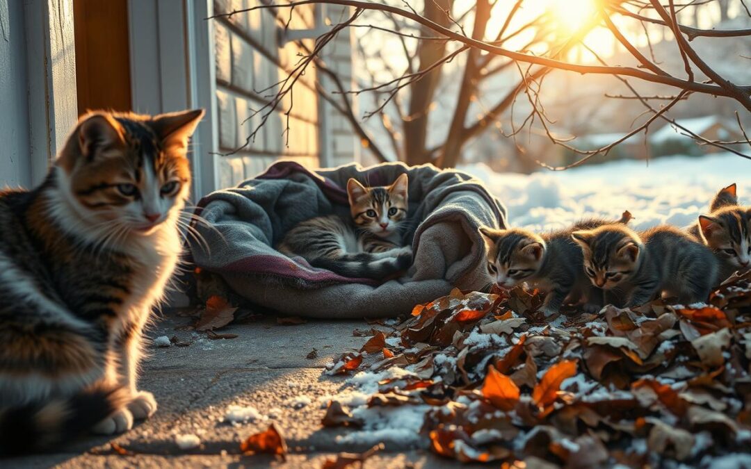 Kako pomagati potepuškim mačkam v hladnih mesecih?