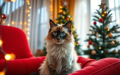 Mačke in nova božična družina – koraki predstavitve