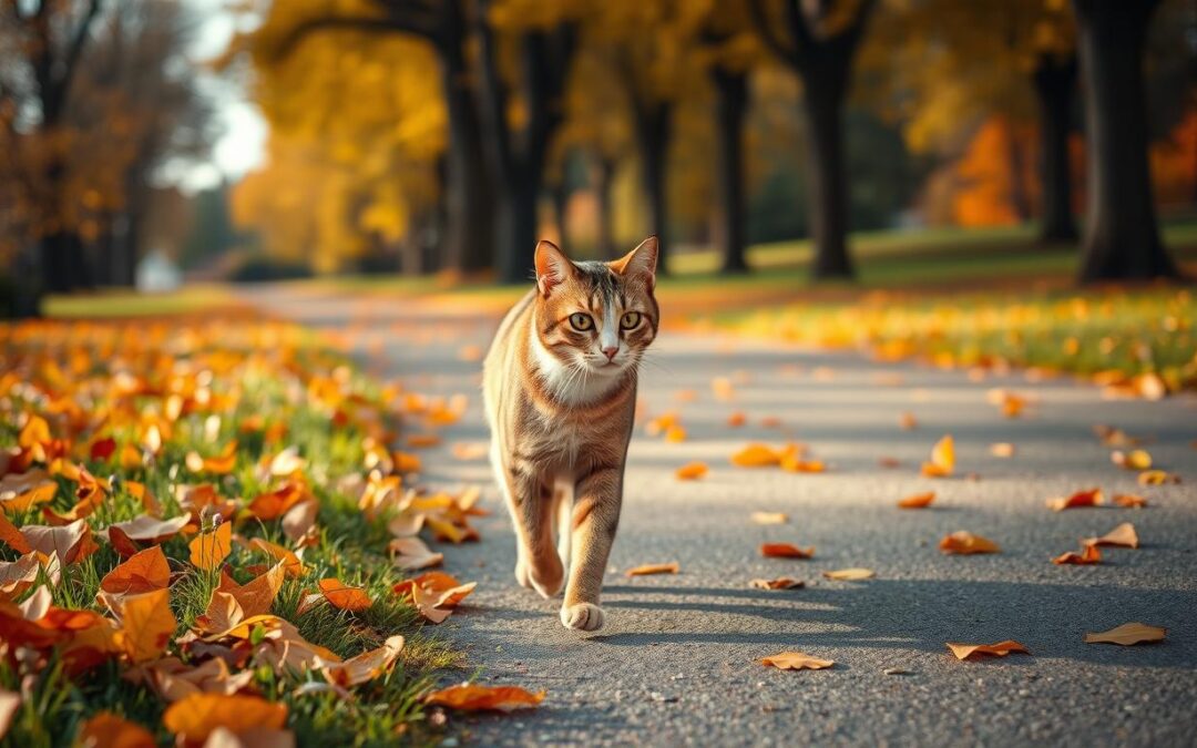 Jesenski sprehodi z mačko brez oprsnice – se splača poskusiti?