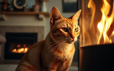 Mačji blog 19 Tvoja mačka in kamin – nevarnosti in previdnostni ukrepi