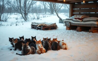 Mačji blog 22 Zimska skrb za zavetiščne mačke