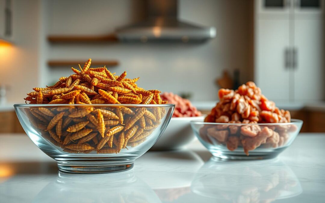 BSFL hrana proti tradicionalni mesni hrani – primerjalna analiza