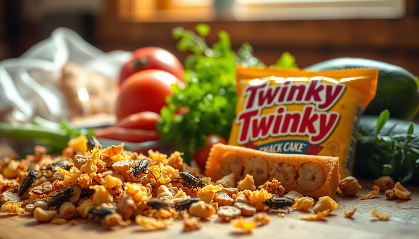 kombinacija žuželčjih beljakovin z vitamini Twinky