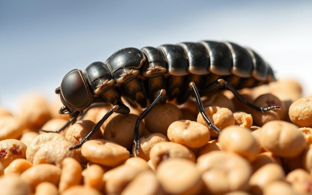 Ličinka črne muhe v pasji hrani – pravi superživilo?