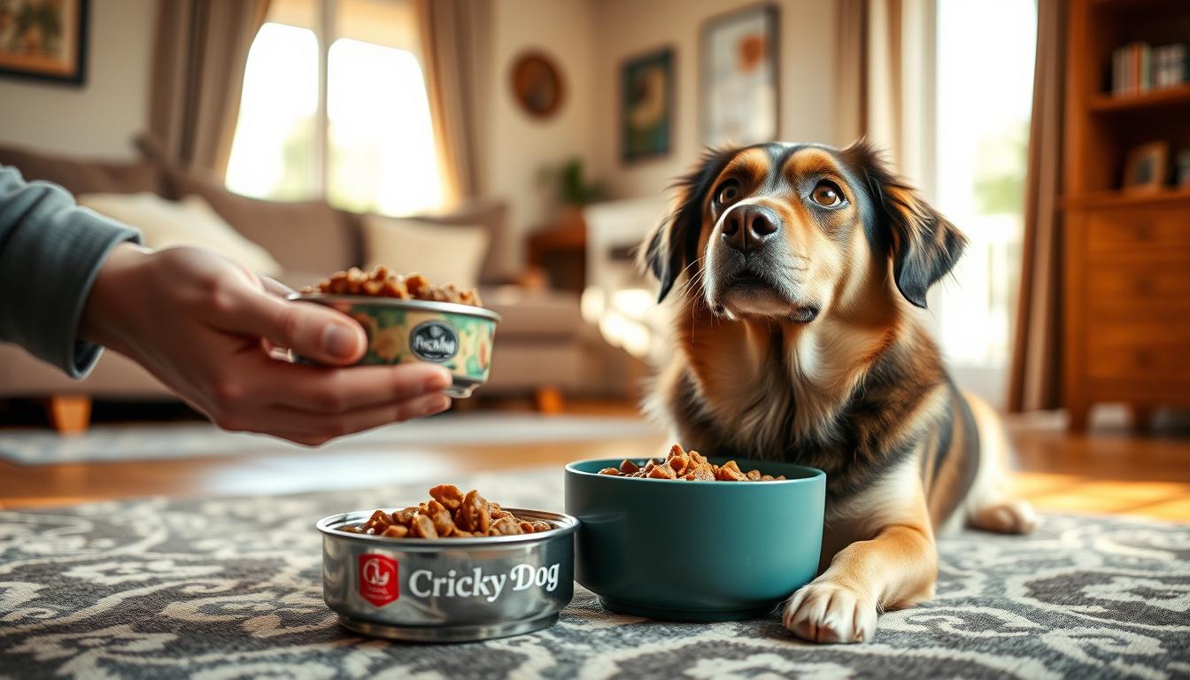 Bil je navajen domače hrane – zdaj prosi tudi za pasjo hrano – hvala CricksyDog