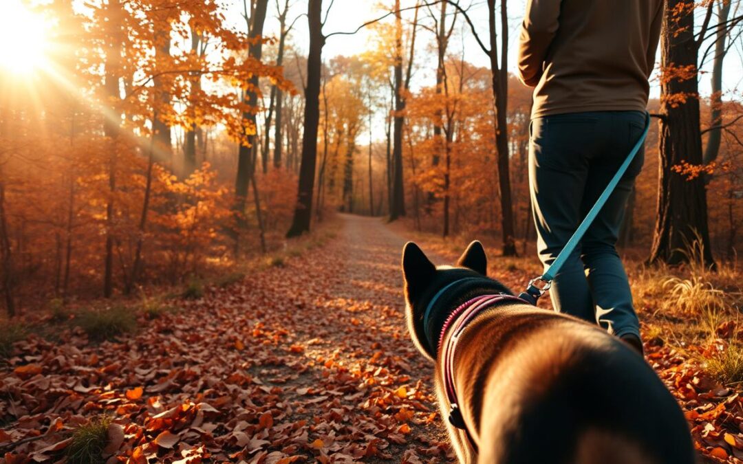 Pohodi s psom v gozdu – osnovna jesenska pravila