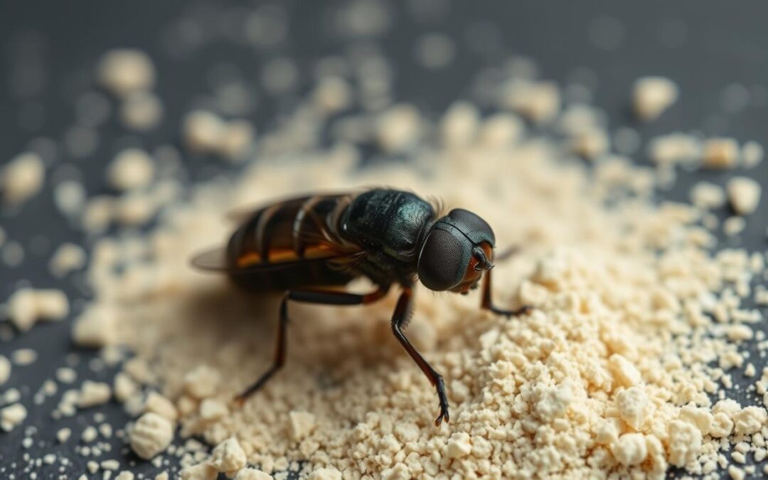 Glavna sestavina pasje hrane z žuželčjimi beljakovinami CricksyDog: ličinka črne vojaške muhe