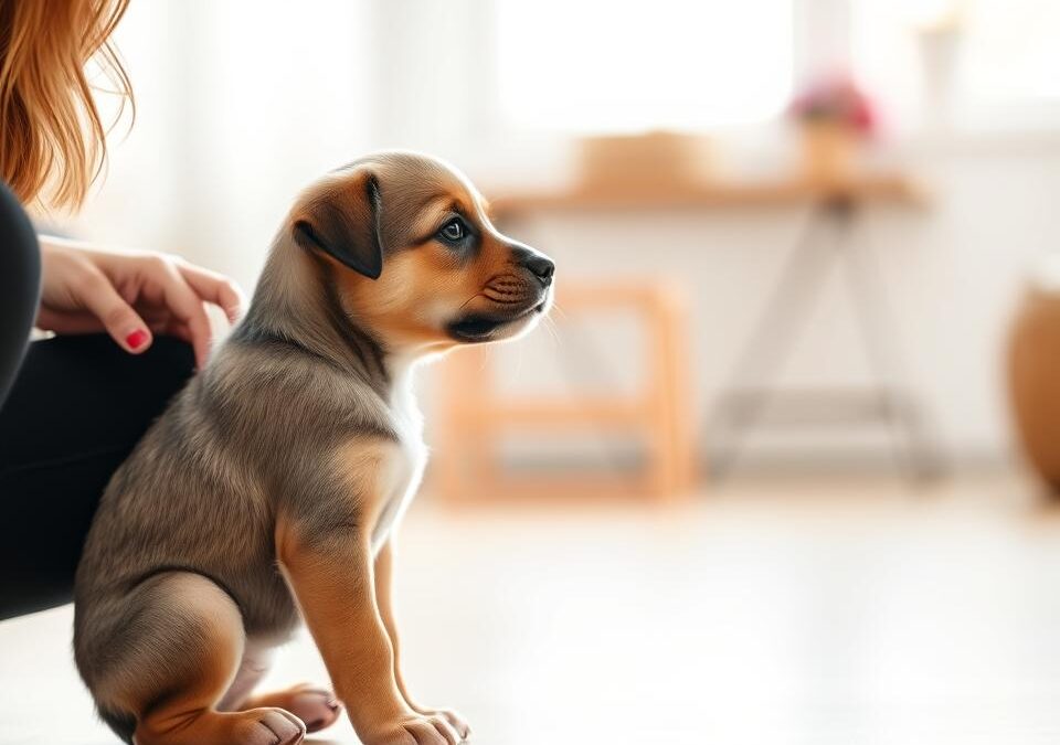 Kako naučiti mladička ukaz »sedi«?