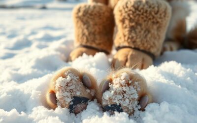 CriskyDog spletni časopis 16 Draženje zaradi taljenja snega pri psu – kako zaščititi tačke?