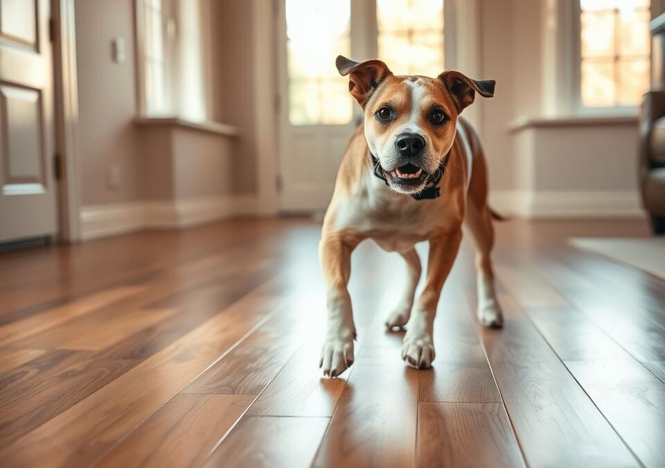 Zakaj se pes pozimi drsi po parketu?