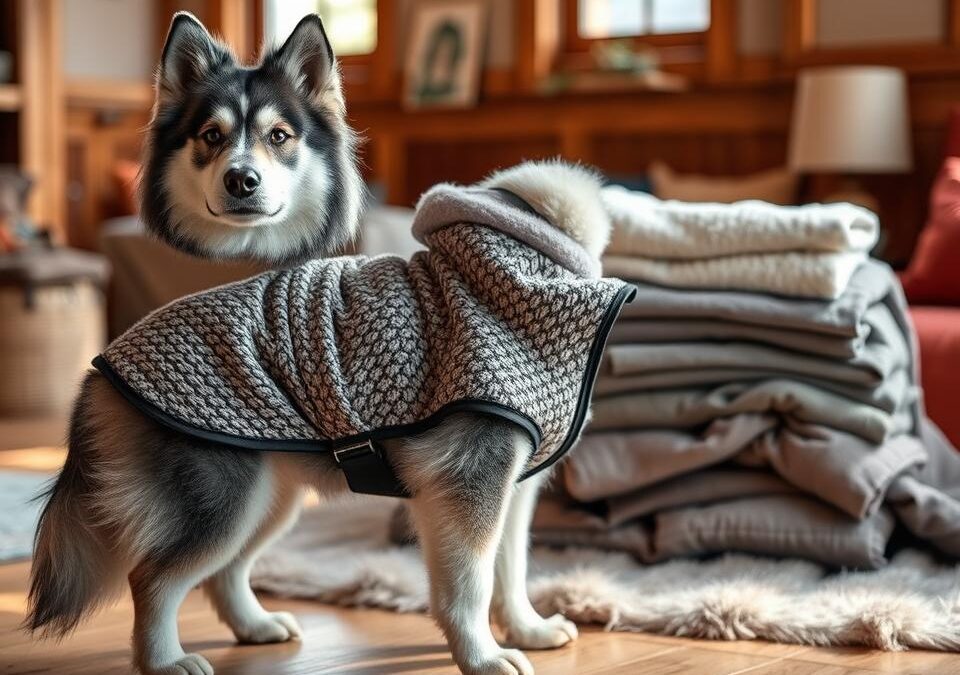 Iz kakšnega materiala naj bo pasji plašč pozimi?