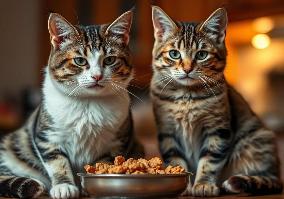 Ni jedla v prisotnosti druge mačke – zdaj že da