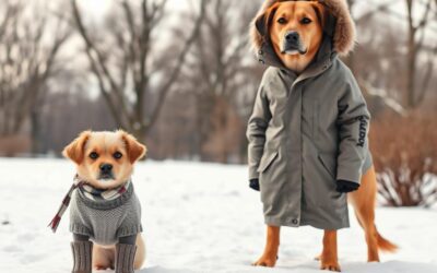 Zimska oblačila za male in velike pse