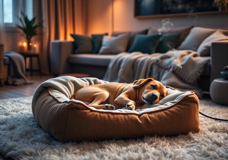 Kako ustvariti toplo spalno mesto za psa pozimi?